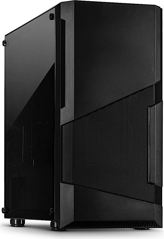 Intertech - SM-007 Enforcer - PC-behuizing - Zwart - Gehard Glas