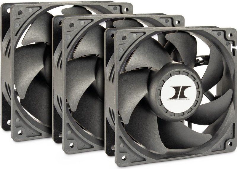 Intertech - IPC Ventilatorset - Server Accessoires - Zwart - 3x 120mm Ventilatoren