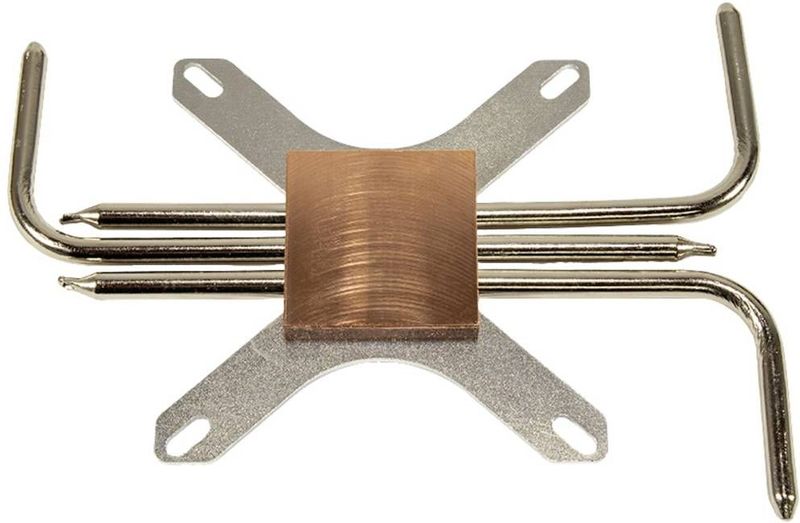 Intertech - IP-3 - Processorkoeler - Zilver - Passieve Koeler voor AMD en Intel CPU's