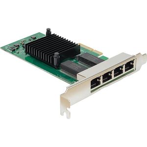Intertech - Argus - Netwerkkaarten - Quadport Gigabit LAN-adapter - Intel i350