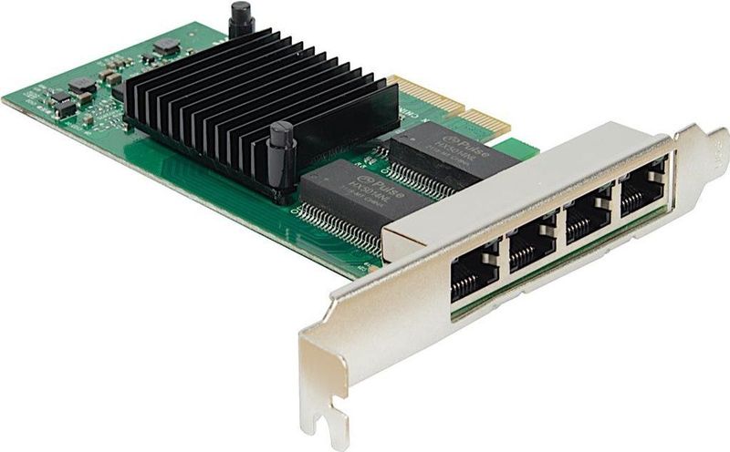 Intertech - Argus - Netwerkkaarten - Quadport Gigabit LAN-adapter - Intel i350