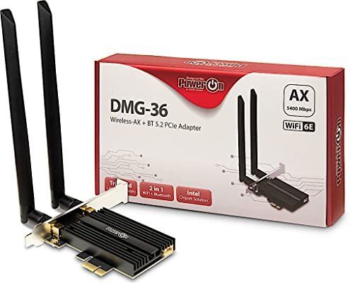 Inter-Tech DMG-36 - Intern WLAN Bluetooth Adapter - 5400Mbps