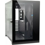 Intertech - S-703 - PC-behuizing - Zwart - Staal - USB 3.0 Type-C