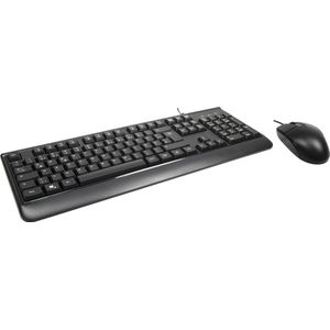 Intertec - AC KB-101DE - Toetsenbord - Zwart - Bedraad - 105 Toetsen