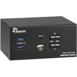 Intertech - AS-22HUS - KVM Switch - Zwart - 2-poorts - 4K@60Hz