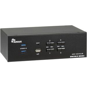 Inter-Tech - IPC KVM Switch - HDMI - Zwart
