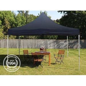 4x4 M Easy Up Partytent Vouwpaviljoe - PROFESSIONAL Alu 40m - Zwart