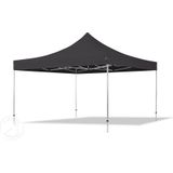 4x4 M Easy Up Partytent Vouwpaviljoen met Zijwande - PROFESSIONAL Alu 40m - Zwart