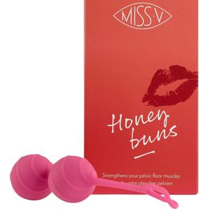 Miss V Honeybuns Love Balls Vaginale Balletjes - Roze - Ø 30 mm