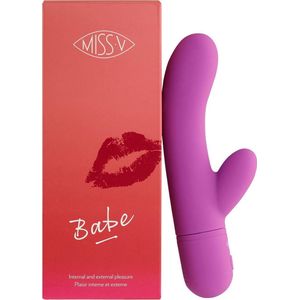 Miss V Babe Tarzan Vibrator Clitoris en G Spot Stimulatie - Paars - 18 cm