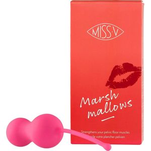 Miss V Marshmallows Love Balls Vaginale Balletjes - Roze -  Ø 35 mm