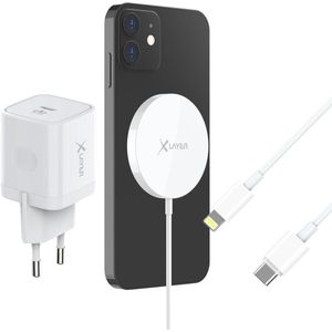 XLayer Wireless Magnetic Starterkit - 15W - USB-C - Wit