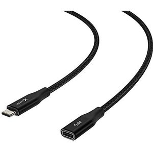 Xlayer Câble d'extension USB C pour transfert audio, vidéo et données Noir 1,5 m