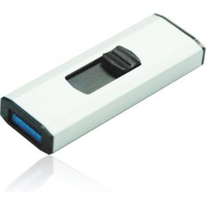 MediaRange MR919 USB-stick 256 GB USB 3.0 (3.1 Gen 1) type A zwart zilver 100 MB/s Coulisse