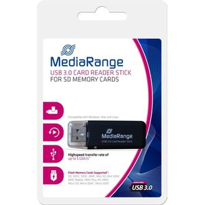 MediaRange - MRCS507 - Geheugenkaartlezer - Zwart - Ingebouwde USB 3.0