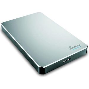 MediaRange HDD ext USB3.0 2TB zilver HDD extern, capaciteit: 2TB (2 TB), Externe harde schijf