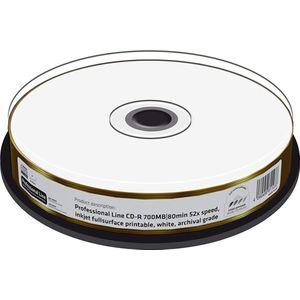 MediaRange - MRPL511 - Optische Gegevensdrager - 10x - Professionele CD-R