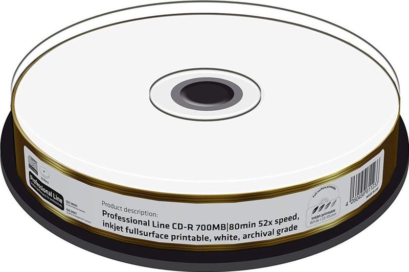 MediaRange - MRPL511 - Optische Gegevensdrager - 10x - Professionele CD-R