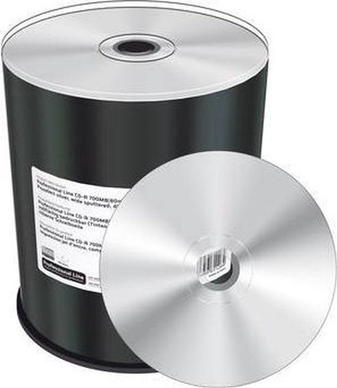 MediaRange - Professional Line - CD-R - Zilver - 100 Stuks - Inkjet Bedrukbaar