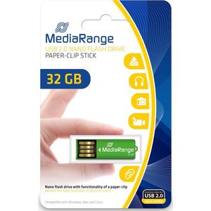 MediaRange MR977 USB flash drive 32 GB USB Type-A 2.0 Groen