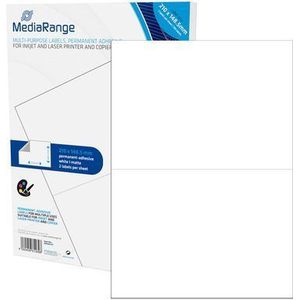 MediaRange Etiketten 210x148,5mm 100 St. sterk haftend wit