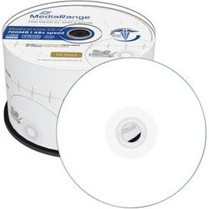 MediaRange - Medical Line - CD-R 700MB - 50 Stuks - Volledig Bedrukbaar