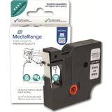 MediaRange Alternatief Voor D1 Tape Standaard 12mm Zwart/Wit (45013)