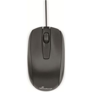 MediaRange bedraad 3-knops muis met optische sensor, zwart