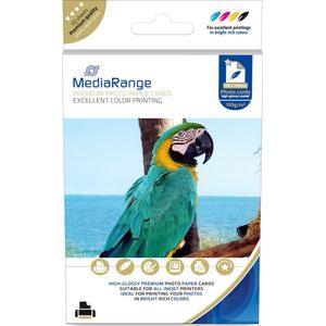 MediaRange - FOTO PAPER CARD - Fotopapier - Wit - Glanzend - 150g/m² - 100x150mm - 50 vel