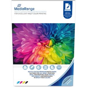 MediaRange - Fotopapier - Wit - 105 g/m² - 21 x 29,7 cm - 100 vellen