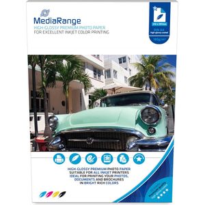 MediaRange - Fotopapier - Wit - 180 g/m² - 210 x 297 mm - 50 vellen