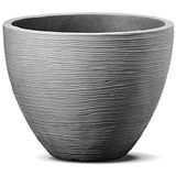 Kunststoff Blumenkübel grau - ø 39 cm - Pflanzkübel für Außen