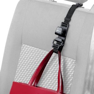 KEWAGO Auto-handtassenhouder. Handtassen en zakhaken voor de autostoel hoofdsteun. Kleine hanger – groot voordeel. Handige houder ook voor de boodschappentas