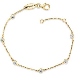 Engelsrufer - Armband - Geelgoud Verguld - Zirkonia - 17 cm