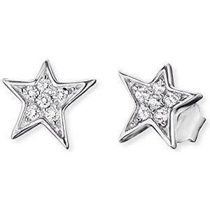 Engelsrufer - ERE-LILSTAR-ZI-ST - Oorbellen - Zirkonia Wit - Gerhodineerd 925 Zilver