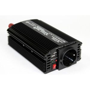 12V naar 230V Spanningsomvormer - 300W - Zwart