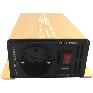 12V naar 230V Zuivere Sinus Spanningsomvormer - 300W - Goud