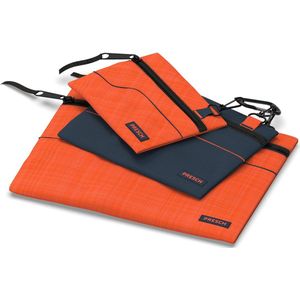 Presch gereedschapstas Leer 3er set - kleine multifunctionele koffers, tas met karabijnhaak en rits voor kleine onderdelen zoals spijkers, schroeven en moeren
