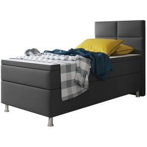 Inter Handels Boxspringbett Miami 90x200 cm anthrazit, ohne Bettkasten