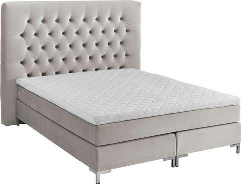 ATLANTIC home collection Boxspringbett "Ronja", mit Topper und extra hohem Kopfteil