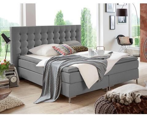 ATLANTIC home collection Boxspringbett Anni, mit Federkernmatratze und Topper