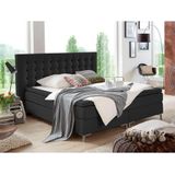 ATLANTIC home collection Boxspringbett Anni, mit Federkernmatratze und Topper
