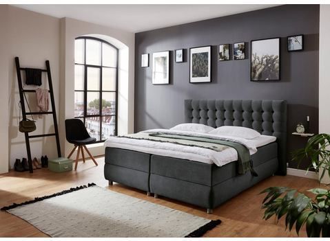 ATLANTIC home collection Boxspringbett "Tina", mit Bettkasten und Topper, auch in Überlänge