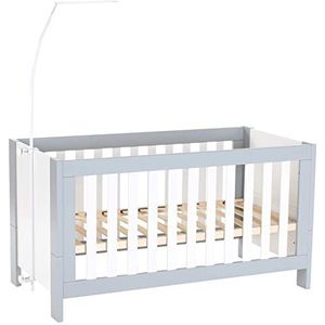 babybay hemelstang voor kinderbedden, wit