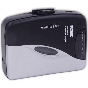 Roxx PCP 300 Draagbare cassettespeler Zwart/zilver