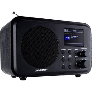 Universum DR 300-20 Tafelradio DAB+, FM Bluetooth, DAB+, FM oplaadbaar Zwart (DAB+, FM, Bluetooth), Radio, Zwart