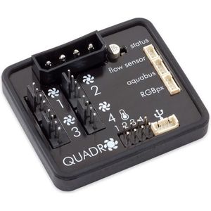 Aqua Computer - Quadro - Ventilatorregeling - Zwart - RGB-controller