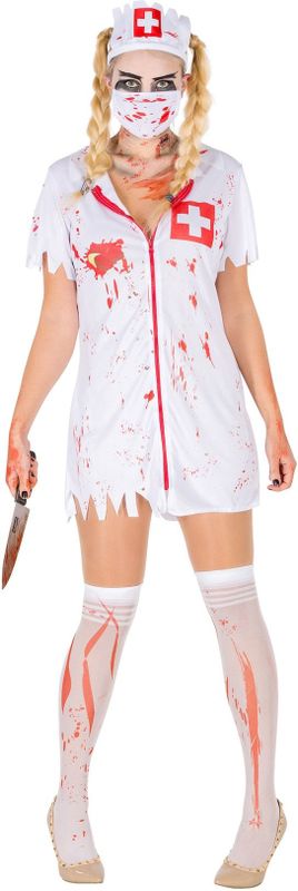 tectake® Frauenkostüm sexy Zombie Krankenschwester