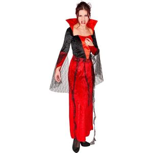 dressforfun - vrouwenkostuum gothic-vampierenkleed M - verkleedkleding kostuum halloween verkleden feestkleding carnavalskleding carnaval feestkledij partykleding - 300071