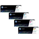 HP 203A (CF540A/CF541A/CF543A/CF542A) schwarz, cyan, magenta, gelb Tonerkartuschen, 4er-Set